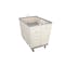 Steele Canvas Basket 16 BU Permanent Truck Natural Canvas w/Grey Vinyl - 3in Casters 9616CNATVGRYW3 - alternate 4
